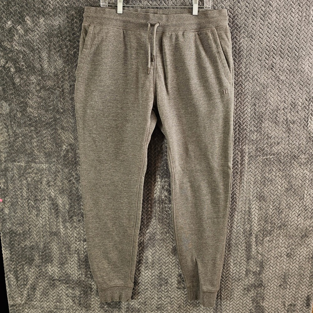 Hurley Mens Jogger Sweatpants Gray Heathered XL Relaxed Fit Comfort‎ Bottoms